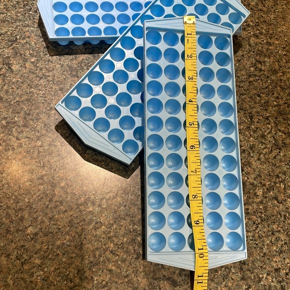 THREE 3 Jelly bean/small ice blue plastic mold tray 72 molds crafts etc - Picture 5 of 6